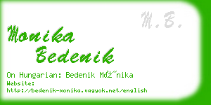 monika bedenik business card